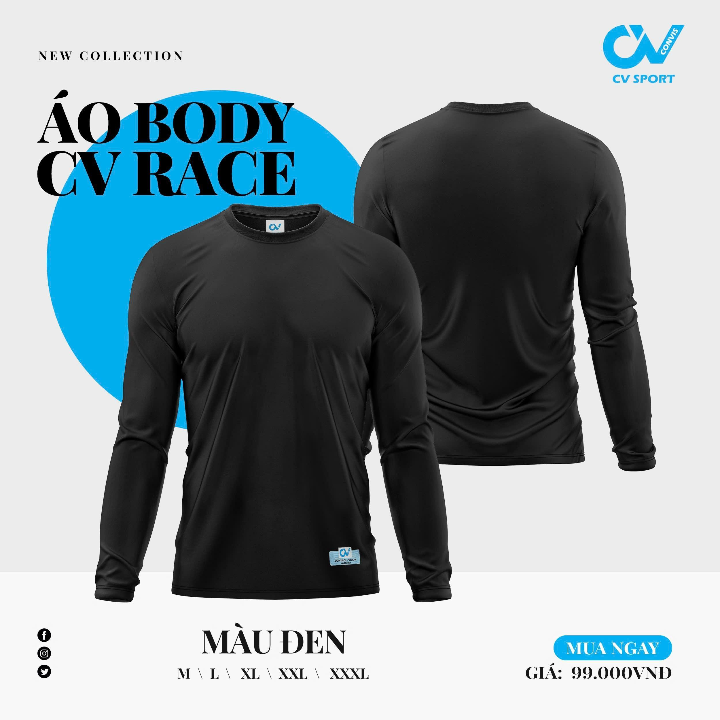 Áo Body CV Tay Dài Áo Lót Giữ Nhiệt Chống Nắng Thun Co Giãn Thoáng Khí Thoát Mồ Hôi_thumbnail_3