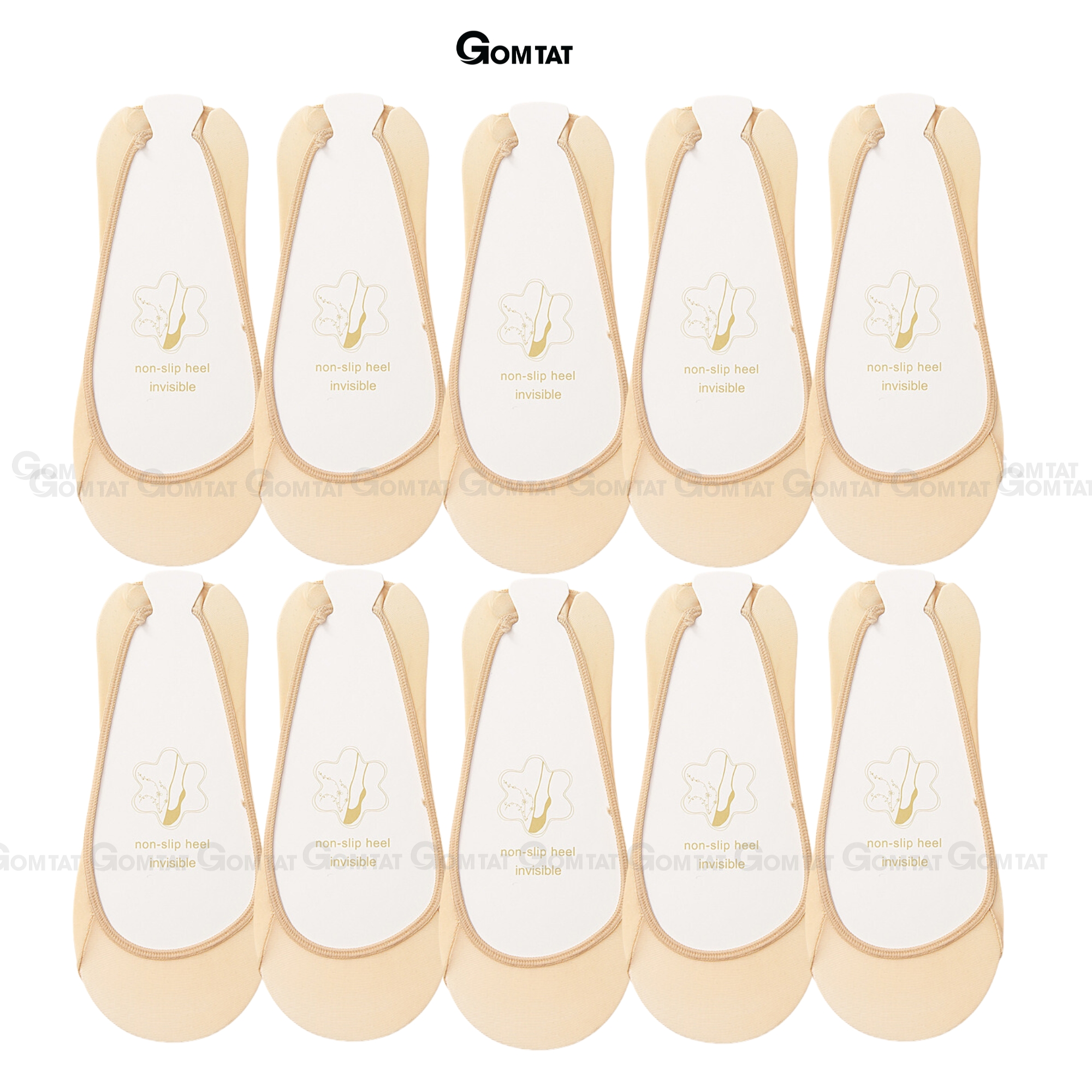 Combo 10 đôi tất nữ lười đi giày cao gót GOMTAT, có đệm silicon chống tuột gót - CAOGOT-SUX-19218_thumbnail_11