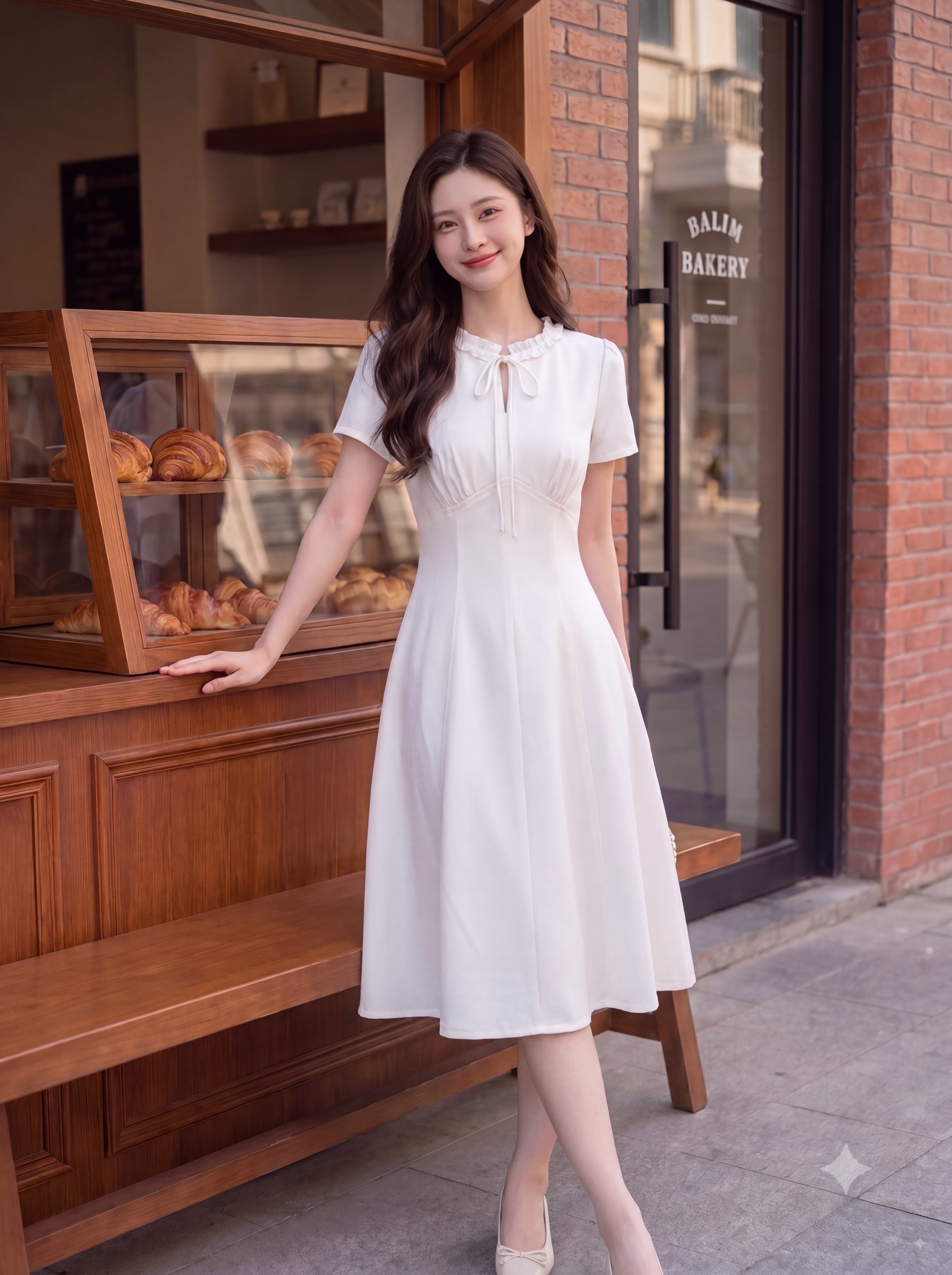 Váy denim cộc tay phối cổ 607008_thumbnail_9