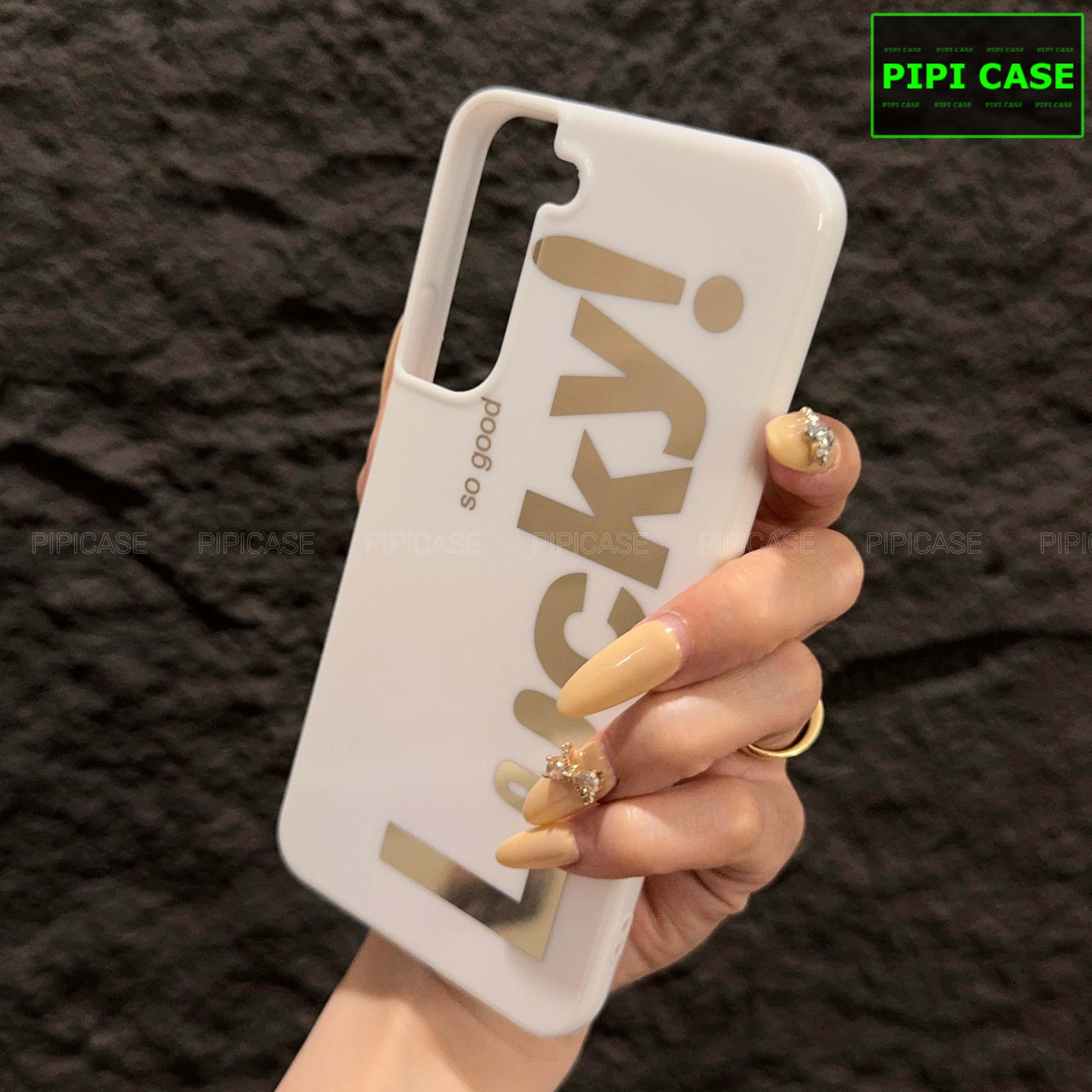Ốp Lưng Samsung S21 5G - Lucky - Trắng