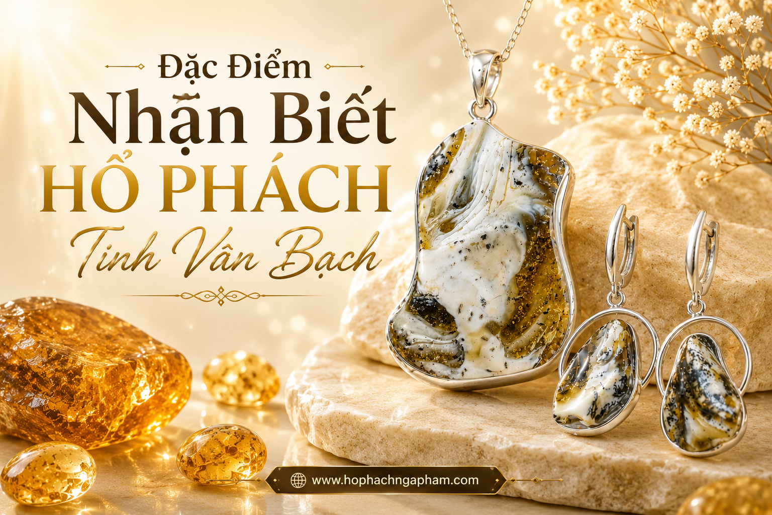 Đặc Điểm Nhận Biết Hổ Phách Tinh Vân Bạch