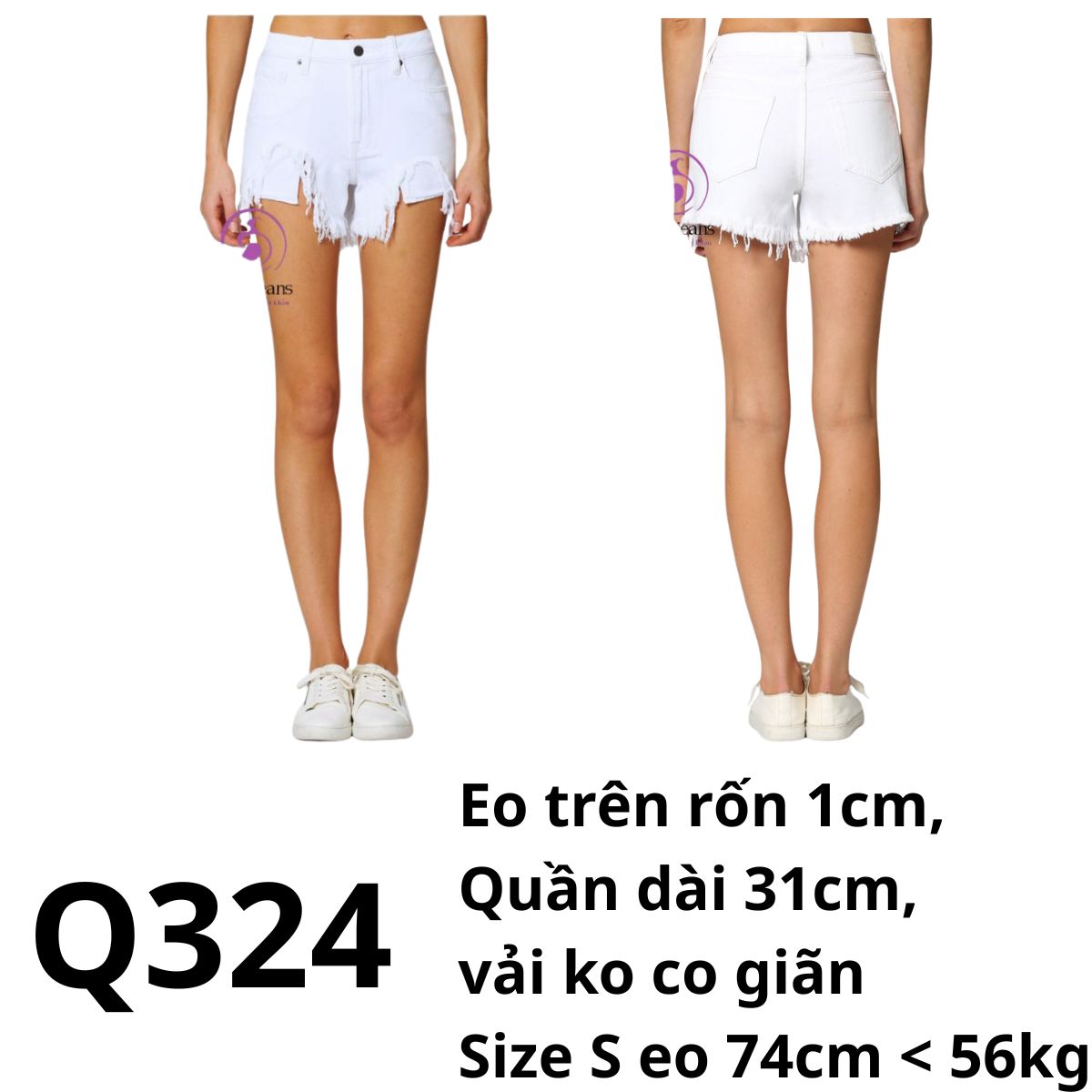 Q324 – Short Jean rách Hi.dden