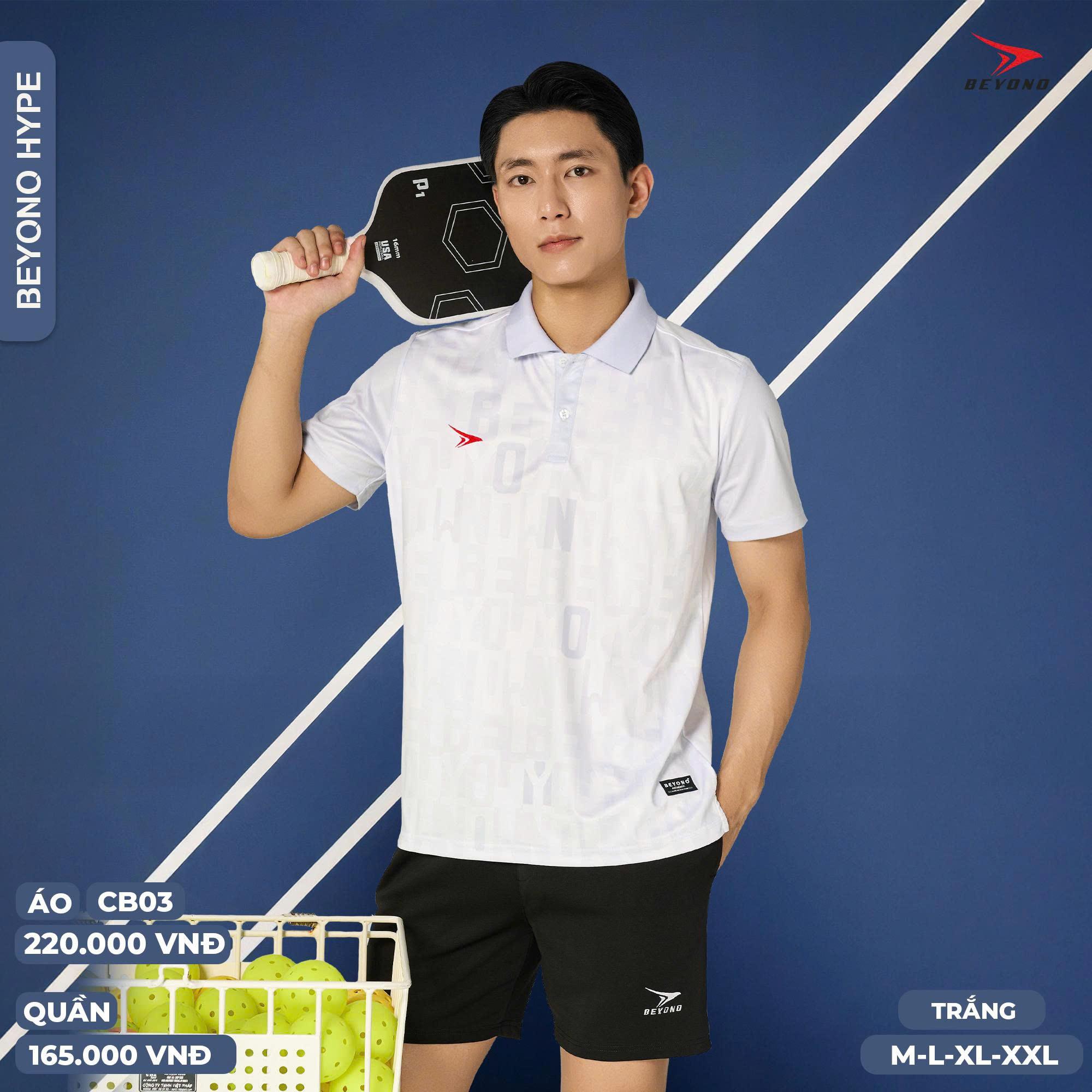 Áo Pickleball Cầu Lông Beyono Hype CB03 Thun Mè Thoáng Mát Thể Thao Đương Đại