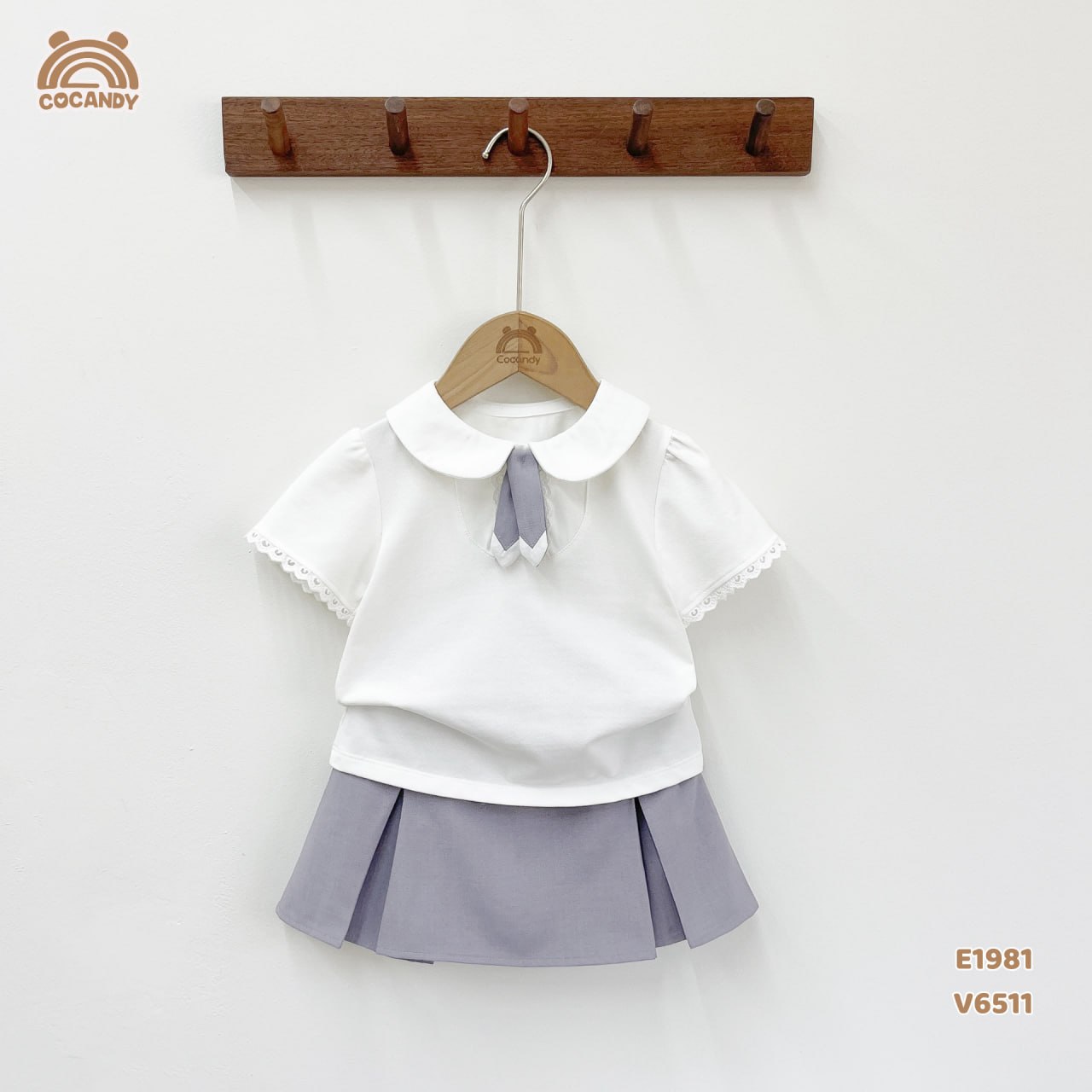 Áo cộc polo TRẮNG cổ sen tay phối ren_thumbnail_4