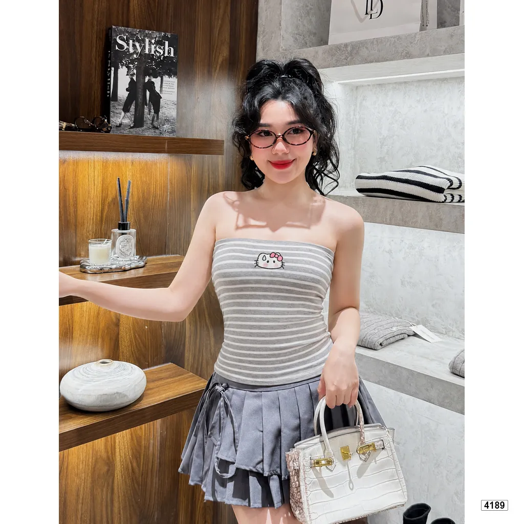 Áo quây ôm body hack dáng kẻ sọc kitty Beezy 4189_thumbnail_4