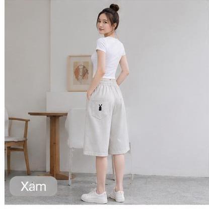 Quần Kaki ngố mã 76  lưng thun Thiết Kế Thời Trang Free size 45-75kg Phong Cách Hiện Đại Thoải Mái Chiều Dài 9 Tấc_thumbnail_5