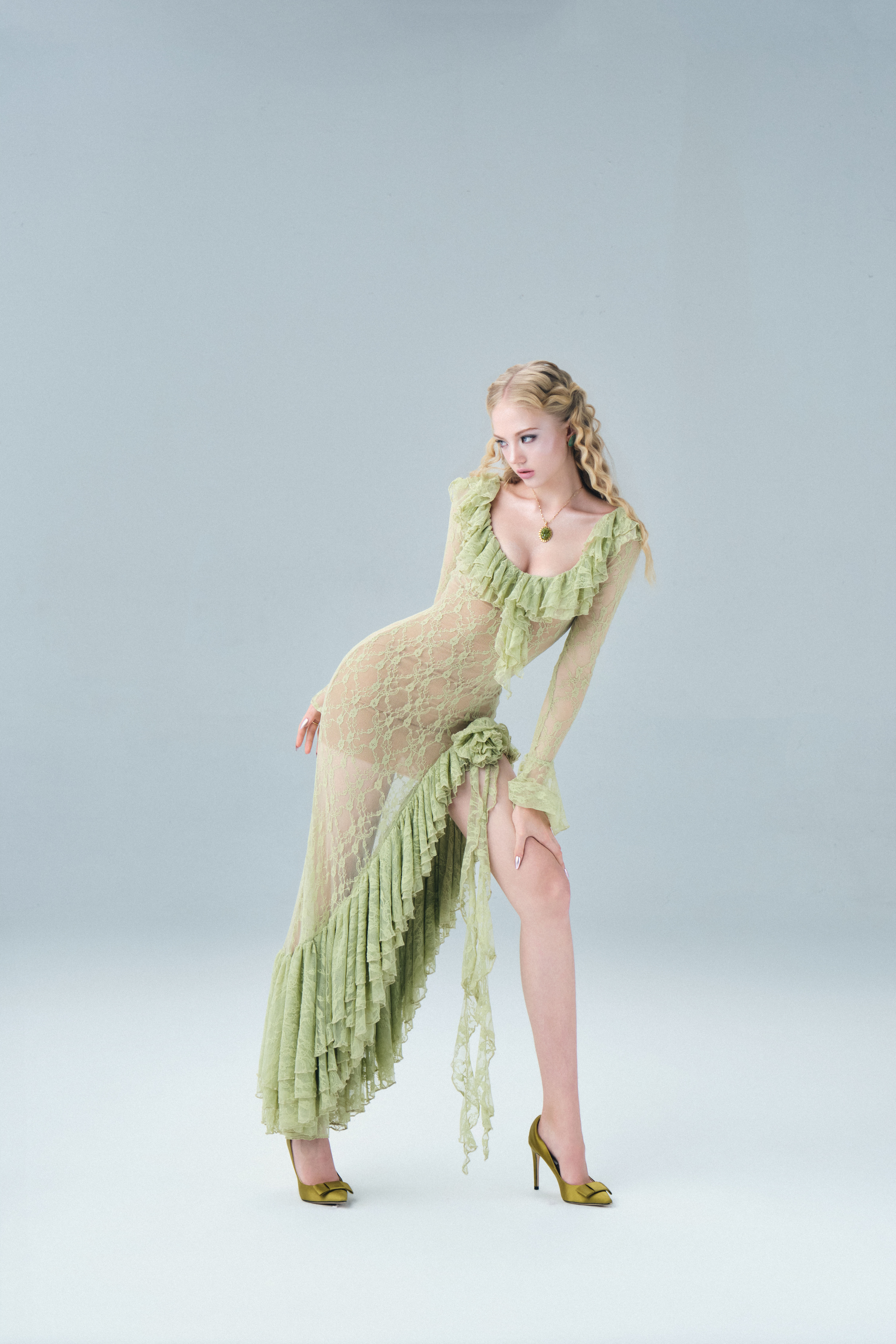 BUBBLE - FOREST RUFFLE DRESS_thumbnail_2