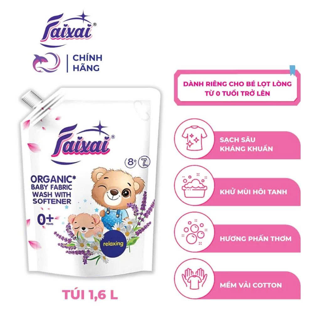 SET 2 TÚI NƯỚC XẢ VẢI CHO BÉ ORGANIC FAIXAI (FREESHIP)_thumbnail_4
