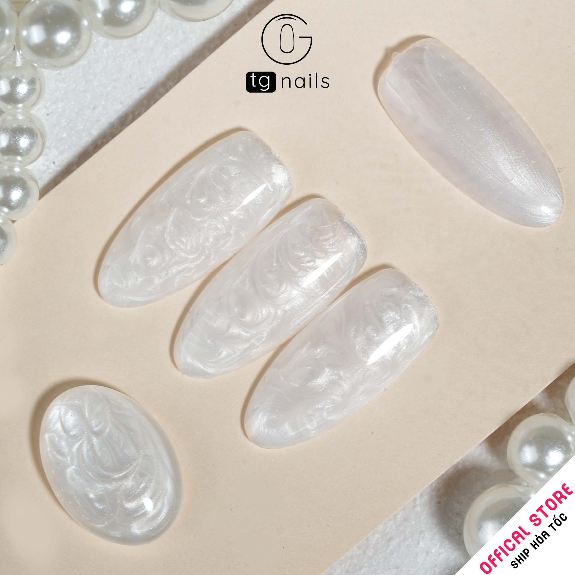 Sơn móng TG Nails gel. Khối lượng tịnh: 10g/ lọ. Nhãn hàng TG nail gel - Gel Nhũ Ngọc Trai