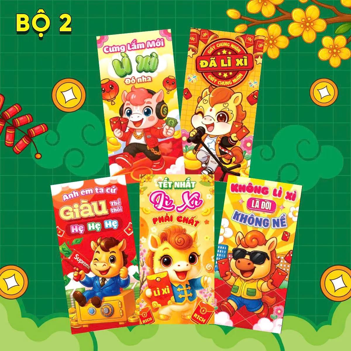 Bao lì ẋì xếp 2 ngăn, 6 ngăn, 10 ngăn độc đáo xuân Bính Ngọ Tết 2026 giấy đỏ cao cấp_thumbnail_20