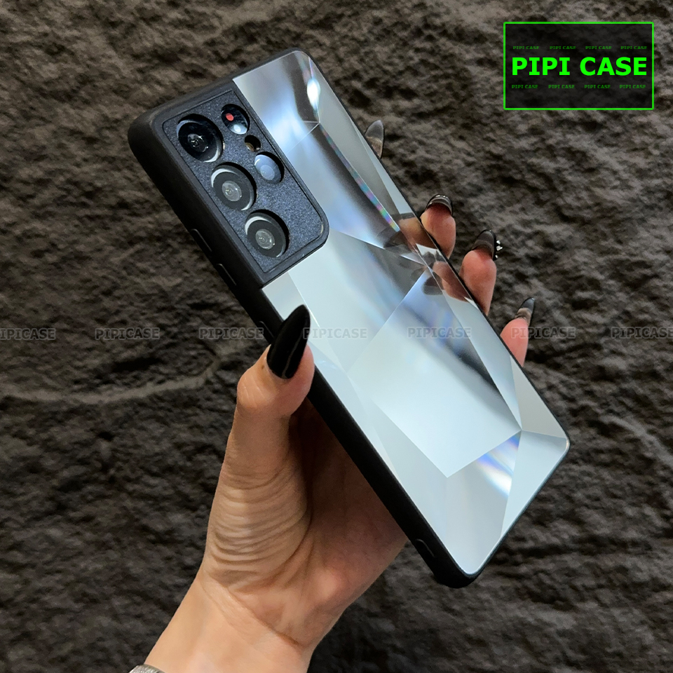 Ốp Lưng Samsung S21 Ultra 5G - Kim Cương 6D - Đen_thumbnail_1