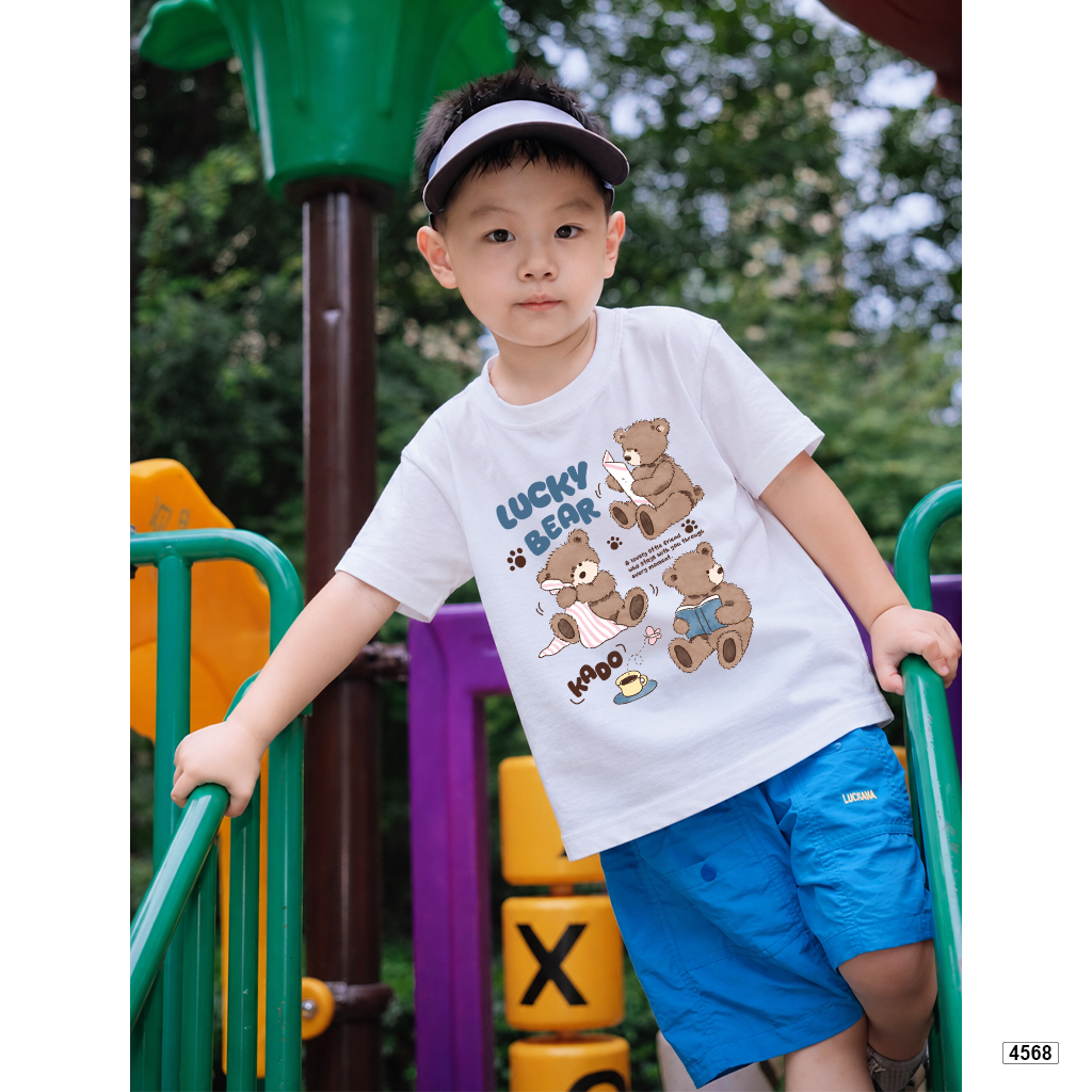 Áo thun bé gái form rộng mèo đáng yêu Kado 4568_thumbnail_2