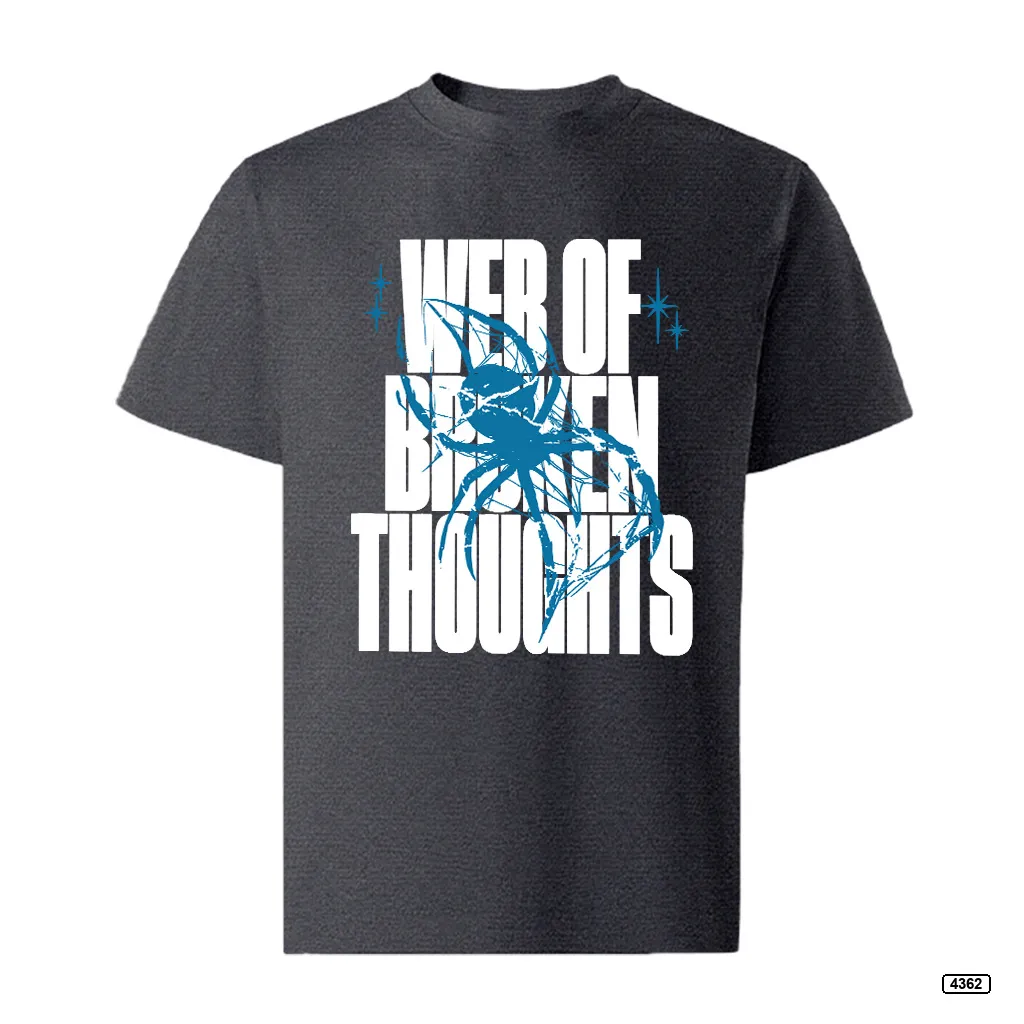 Áo thun nam form rộng Web of Broken Thoughts TeePrint 4362_thumbnail_1