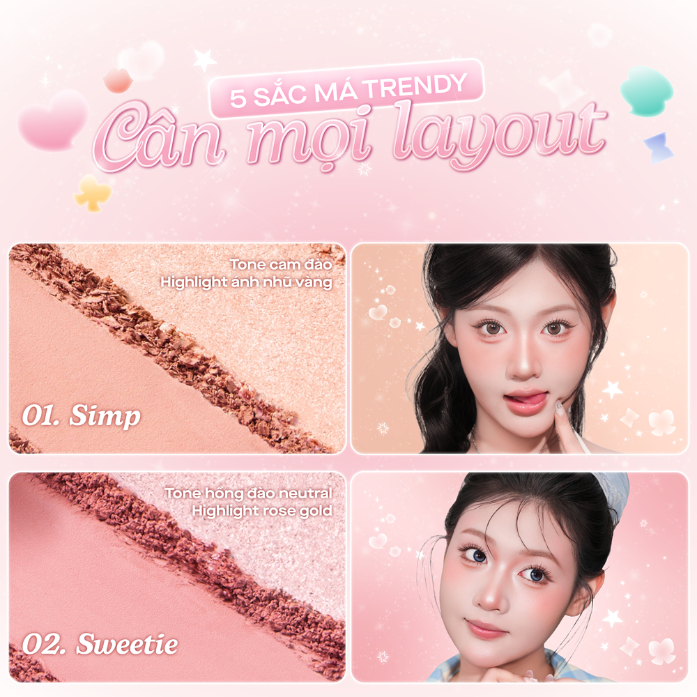 [GSLAY] Bảng phấn má hồng highlight 2 ô GSlay Glitz Aura Blushlighter Duo 7.6g_thumbnail_3