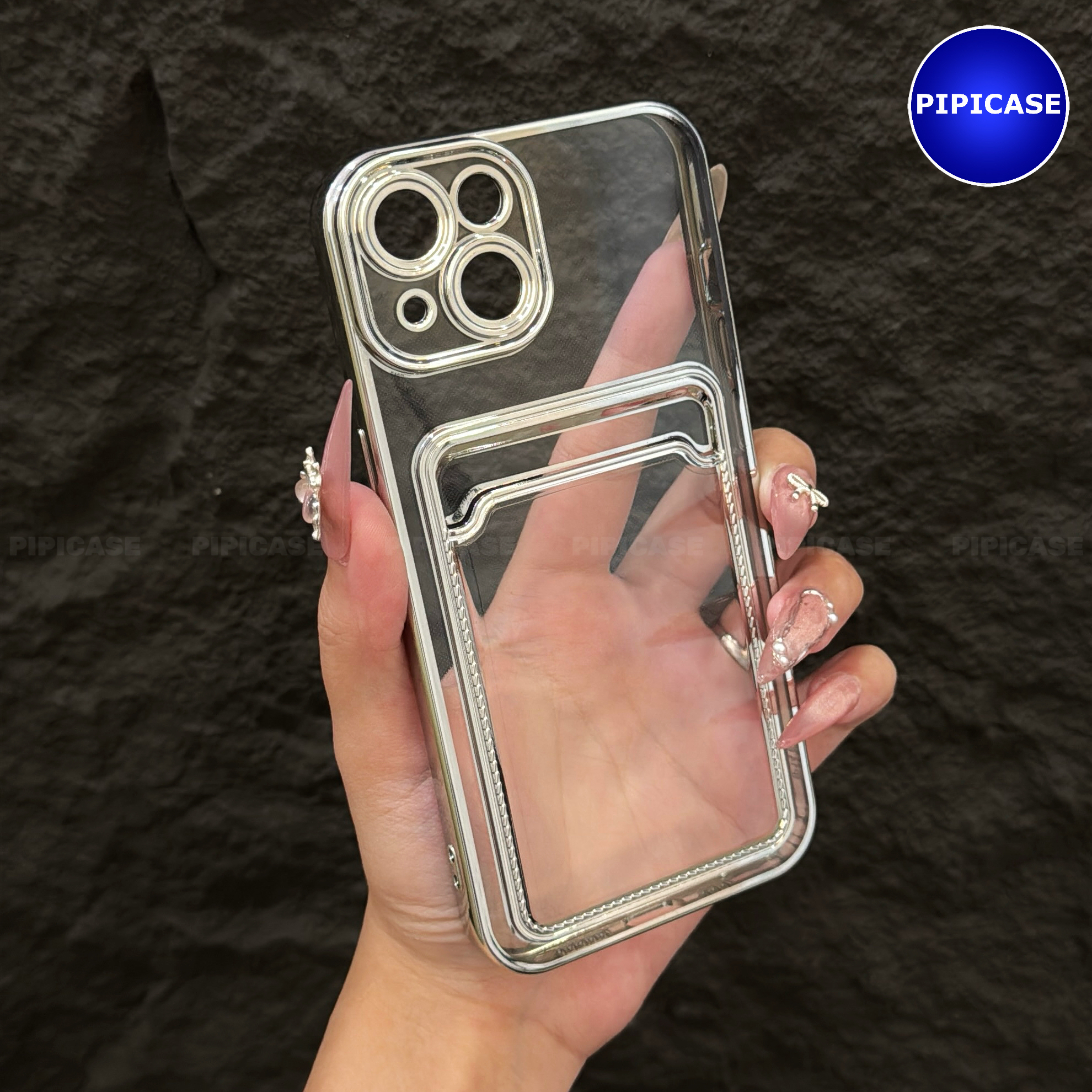 Ốp Lưng iPhone 14 - Ốp Thẻ - Bạc_thumbnail_13