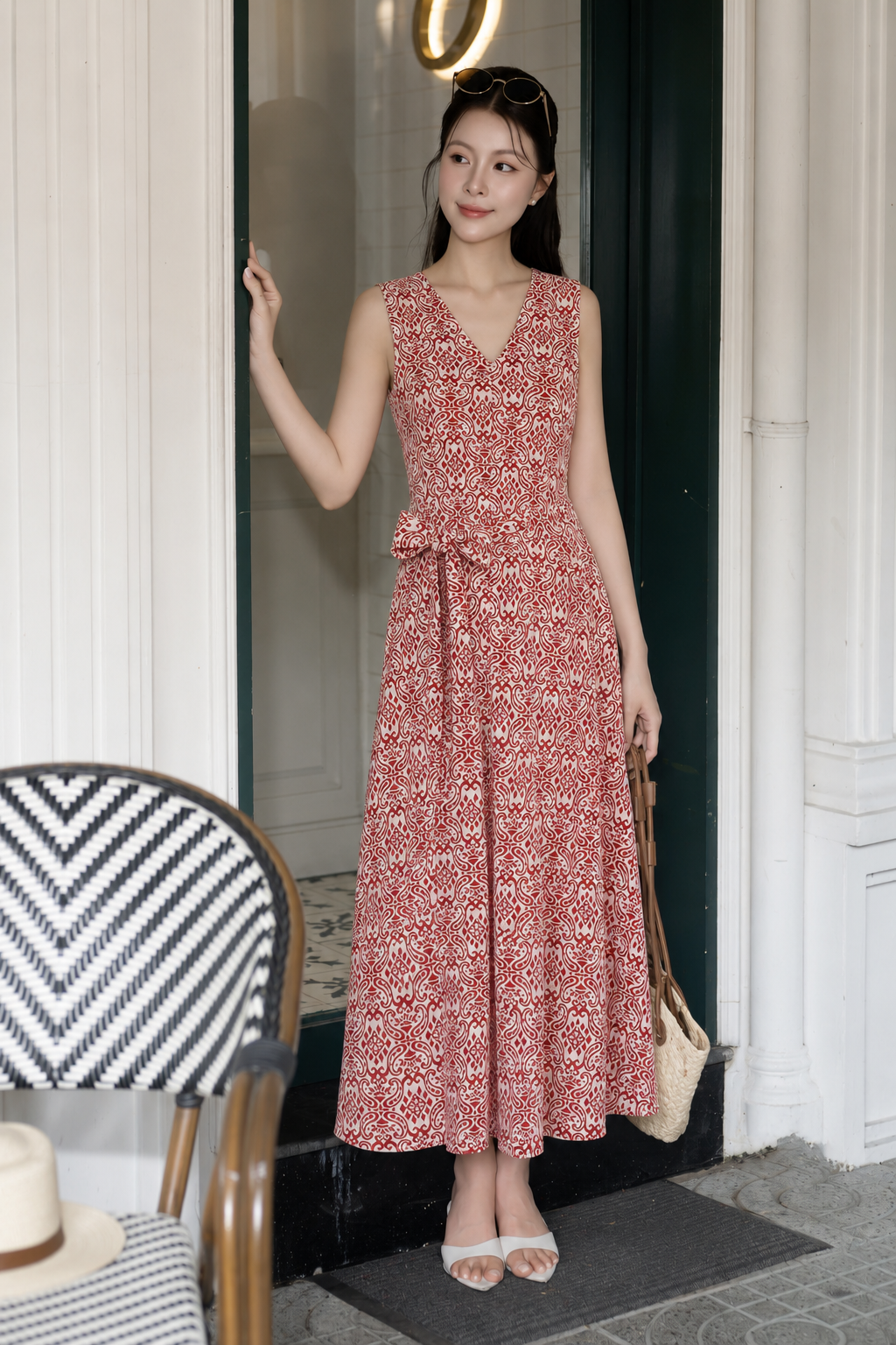 LV010 - VÁY HỌA TIẾT