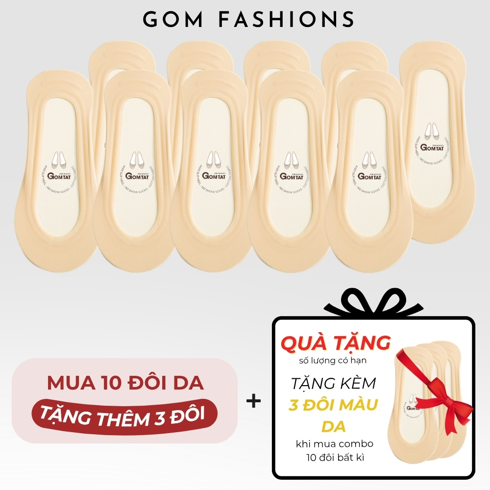 [DEAL QUÀ TẶNG] Tất búp bê nữ đi giày lười GOMTAT có đệm silicon chống tuột gót, thoáng mát mùa hè - TNBB_thumbnail_18