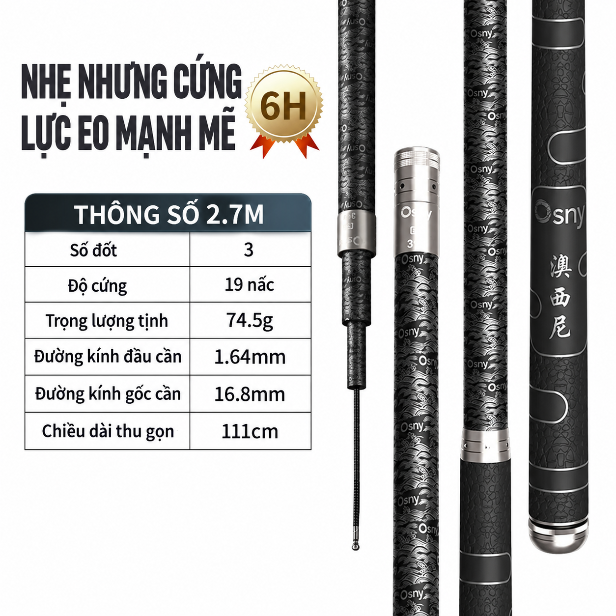Cần Câu Đài Hắc Long Độ Cứng 6H Ngọn Xoay 360_thumbnail_1