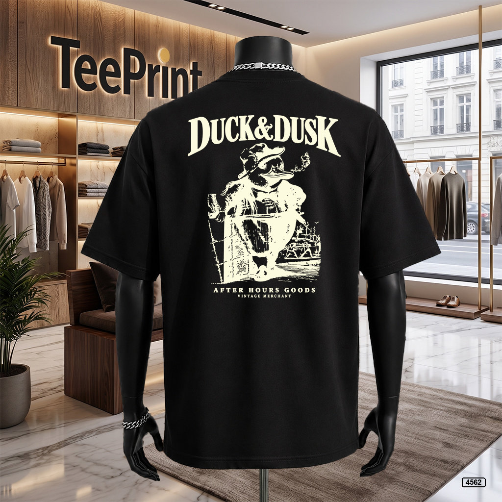 Áo thun nam oversize hình vịt vintage TeePrint 4562_thumbnail_3