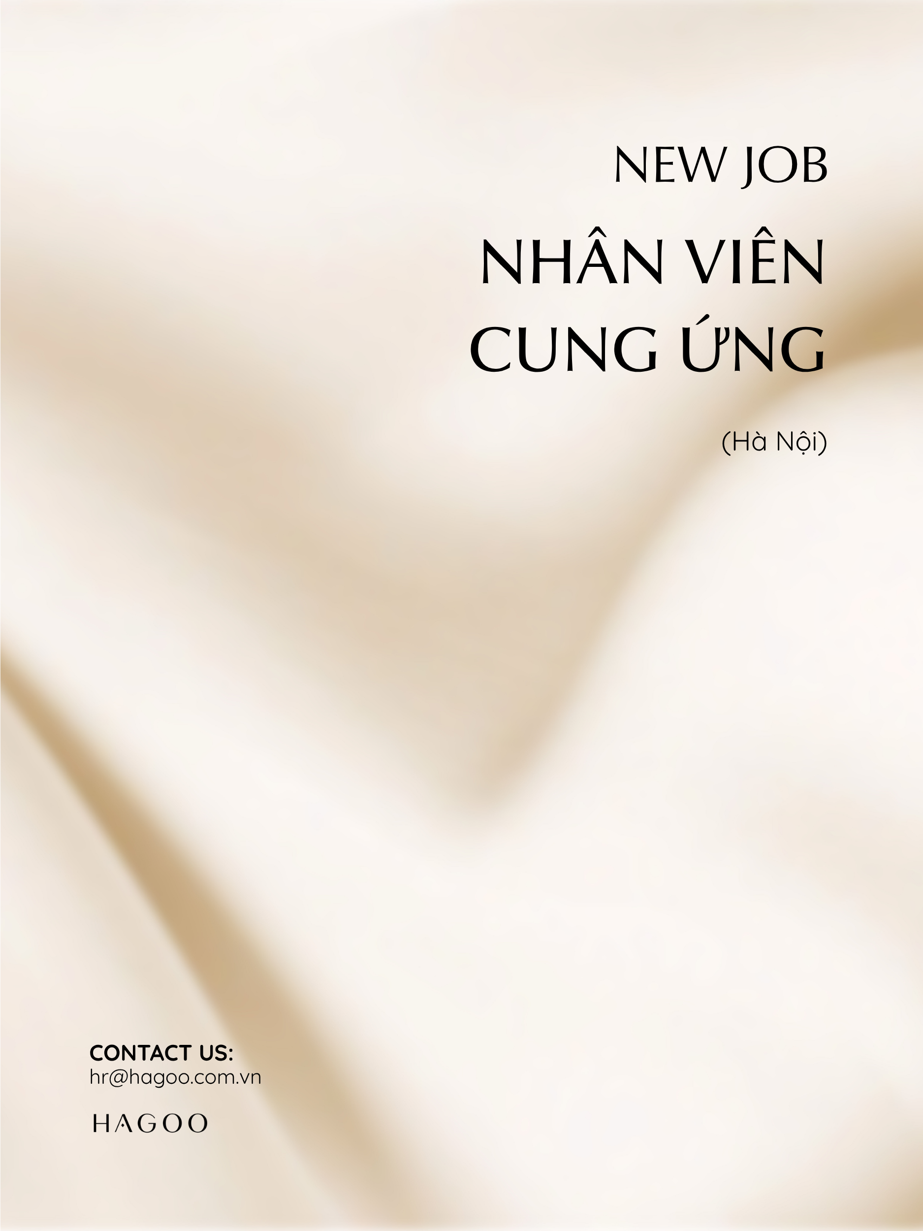 NHÂN VIÊN CUNG ỨNG