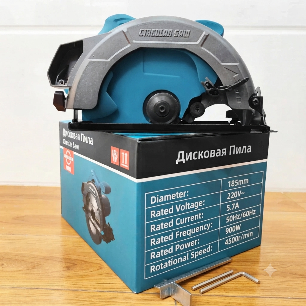 Cưa đĩa Circular Saw MODENGO công suất 900w, máy cưa đĩa 185mm ruột đồng nguyên chất tặng kèm lươi cưa - Giá rẻ