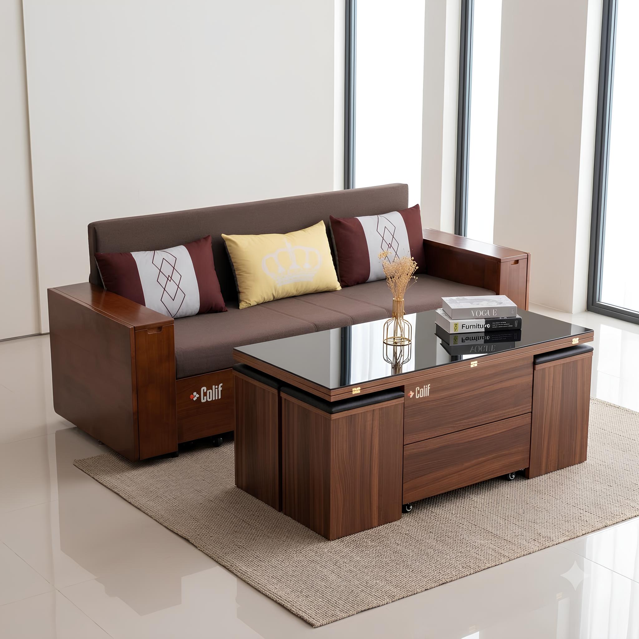 Sofa giường & bàn đa năng - Combo nội thất thông minh sang, xịn