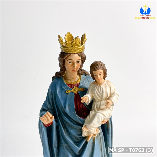 Tượng Đức Mẹ Mân Côi 15cm vẽ tay_thumbnail_1