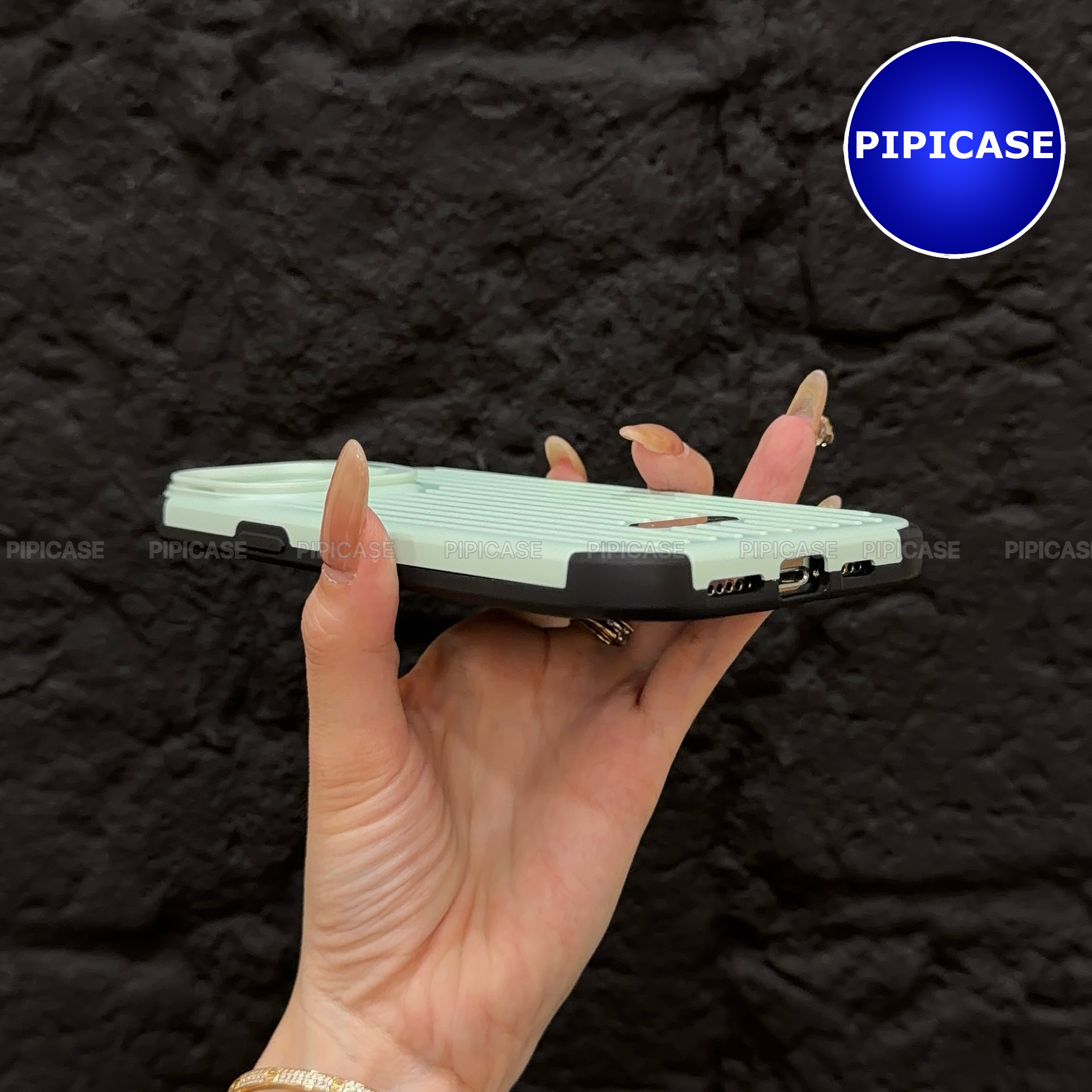 Ốp Lưng iPhone 12 Pro Max - Hondao - Xanh Mint_thumbnail_5