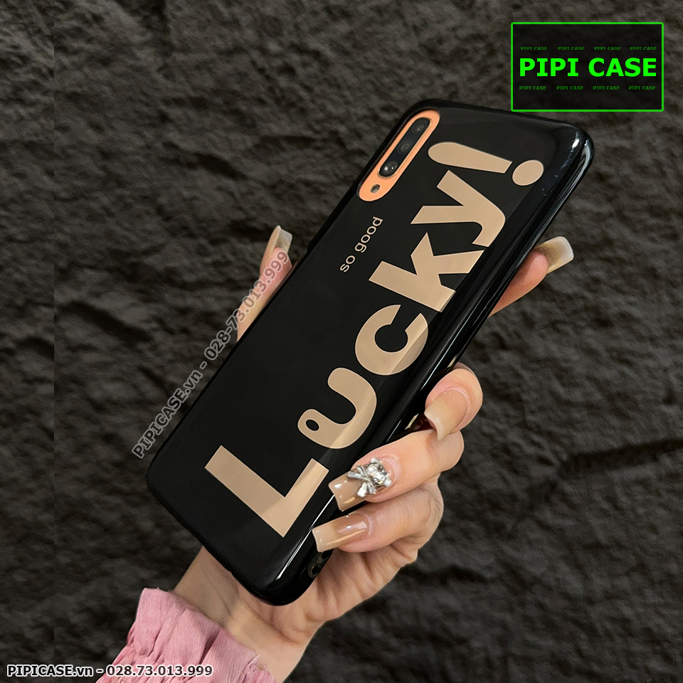 Ốp Lưng Samsung A70 - Lucky - Đen