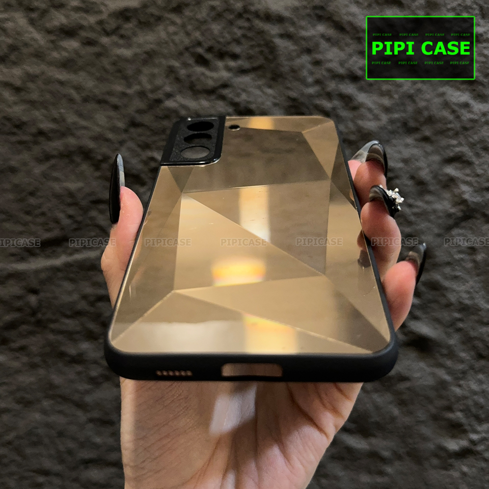 Ốp Lưng Samsung S21 FE 5G - Kim Cương 6D - Vàng_thumbnail_1