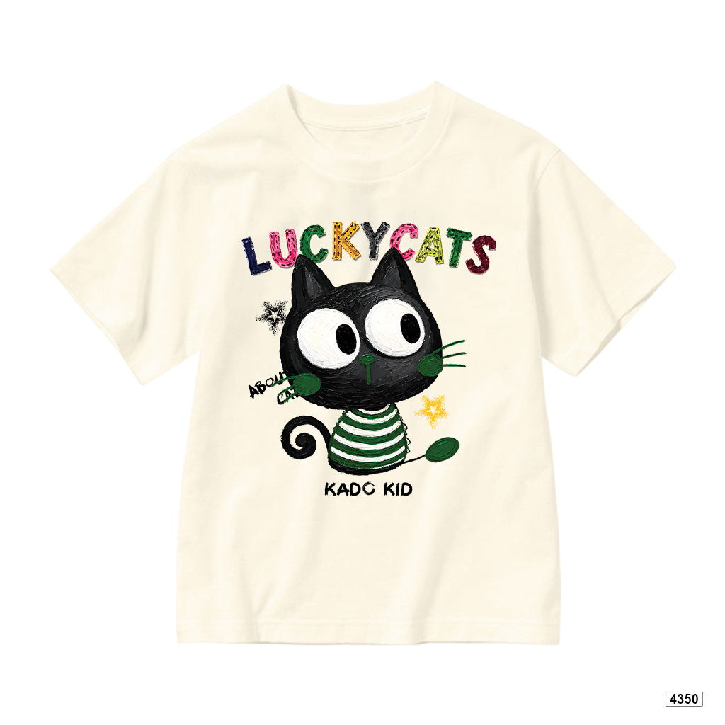 Áo thun bé trai bé gái form rộng Lucky Cats Kado 4350_thumbnail_9