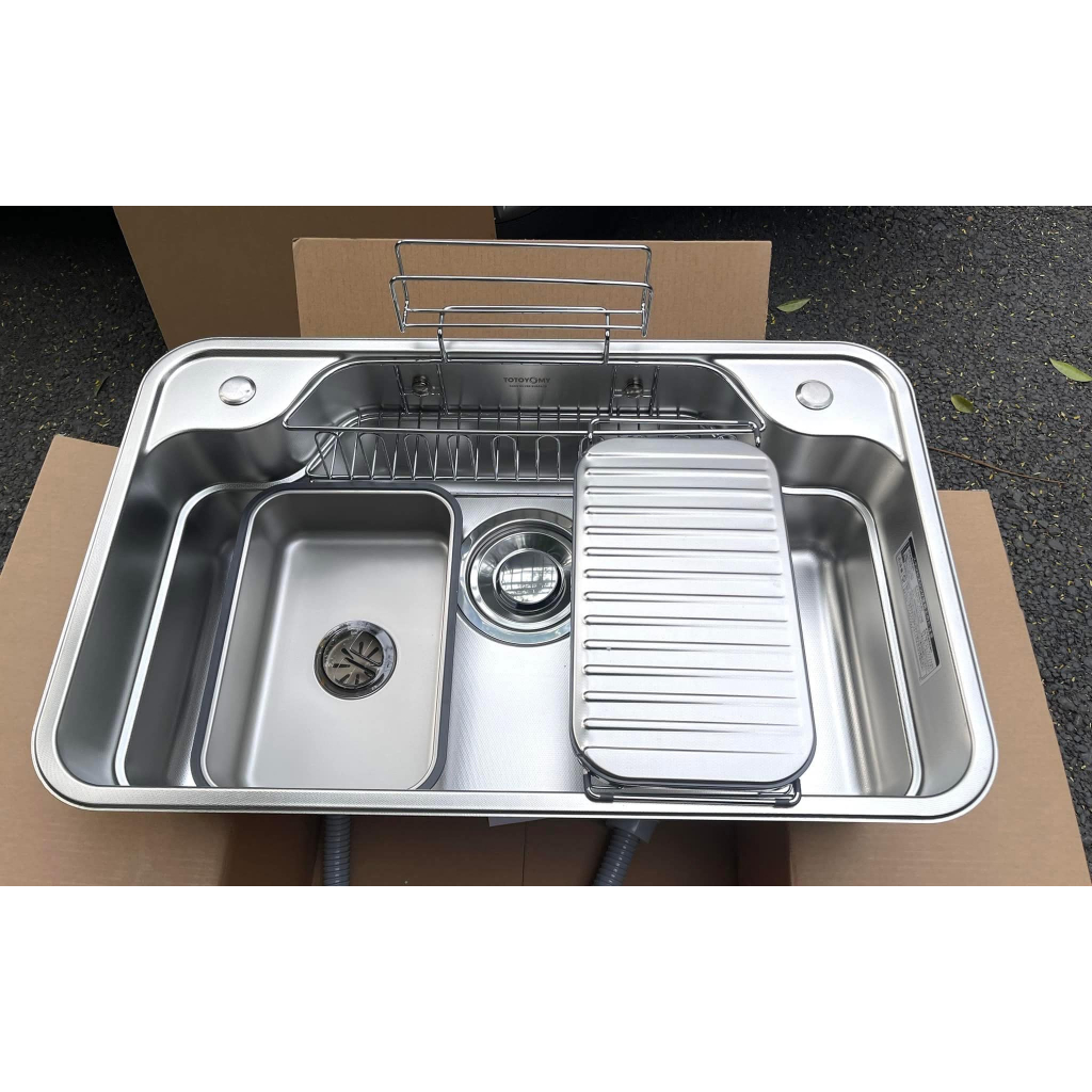 Chậu rửa bát TOTOYOMY TD-Z8050N-SV NANO SILVER, mẫu chậu được thiết kế rất tối ưu và đang được ưa chuộng nhất tại Nhật