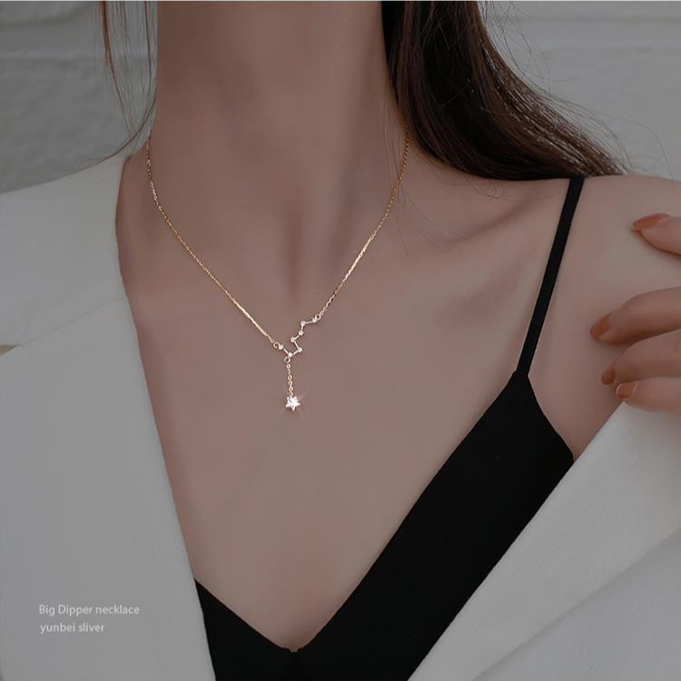 Dây Chuyền Bạc S925 – Đính Mã Tinh Tế Sang Trọng HTT202T Trắng - Vàng hồng_thumbnail_6