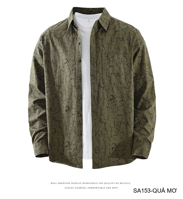 SA153 - Áo sơ mi nam dài tay họa tiết thời trang, dáng rộng thoải mái, phong cách streetwear_thumbnail_16