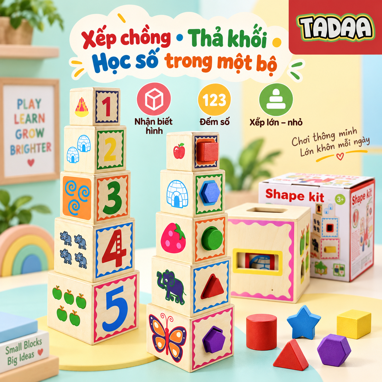 Bộ xếp chồng & thả khối – Bé Khám Phá Hình Khối_thumbnail_4