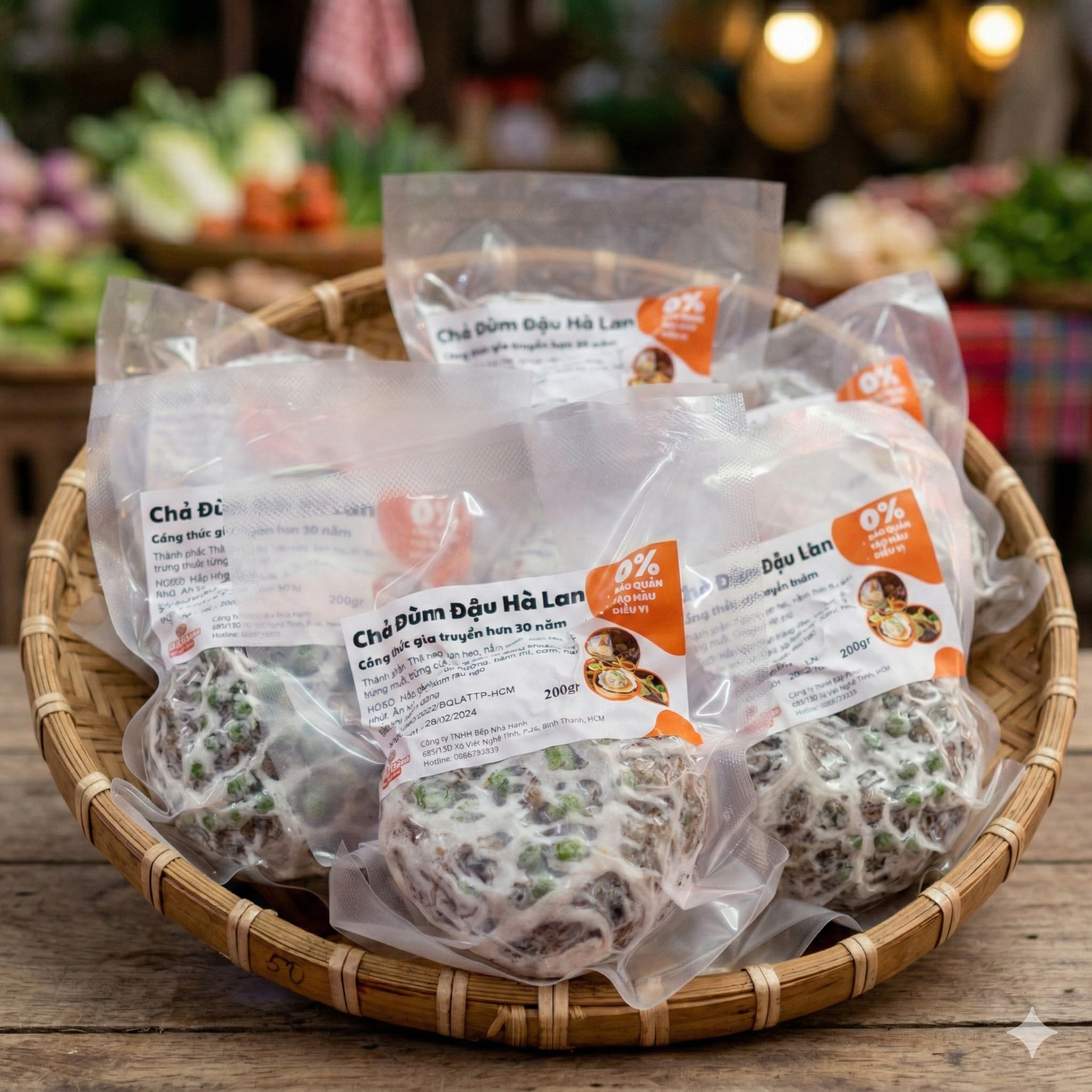 Combo 5 Chả Đùm Đậu Hà Lan 200g