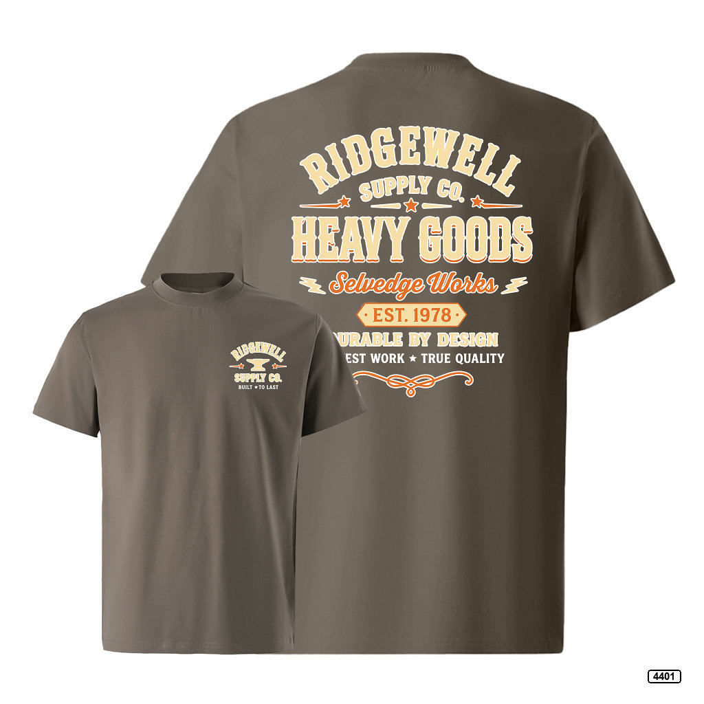 Áo thun nam ridgewell supply form rộng TeePrint 4401_thumbnail_18