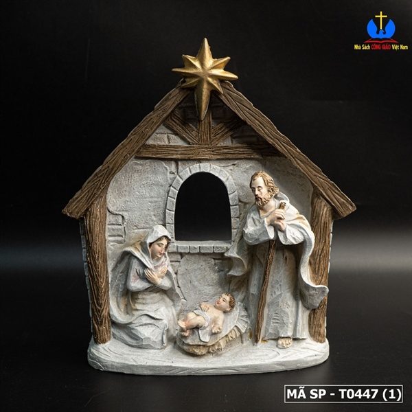 Tượng Noel mái nhà Gia Đình Thánh Gia 18cm ✔