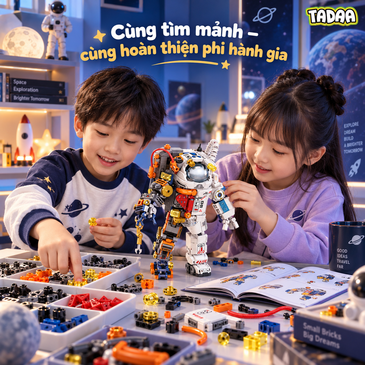 Bộ xếp hình Phi Hành Gia Space Odyssey 663 chi tiết – Khám Phá Vũ Trụ_thumbnail_1