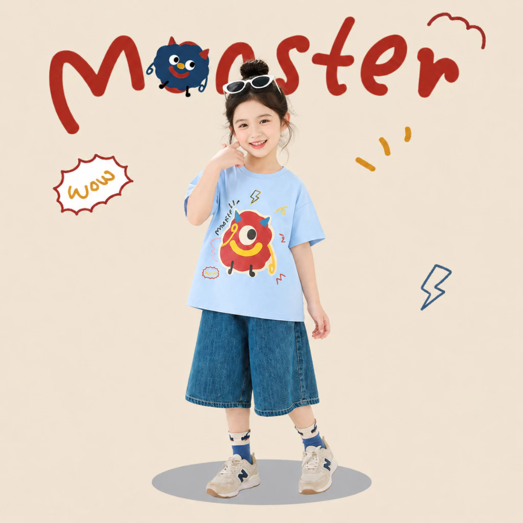 Áo phông trẻ em cộc tay hình MONSTER - Loza Kids A002_thumbnail_9