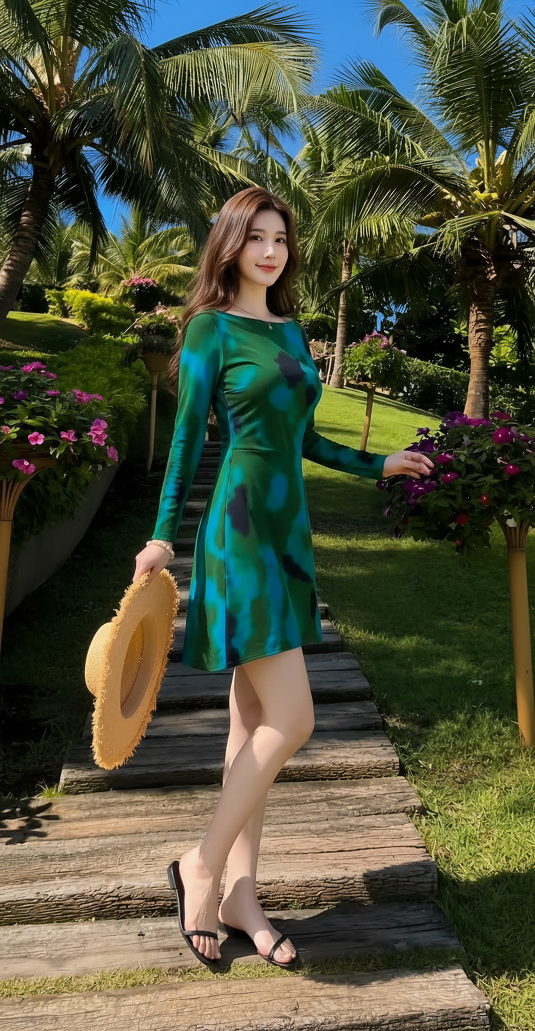 Đầm Lụa Xanh Mộng-MV070