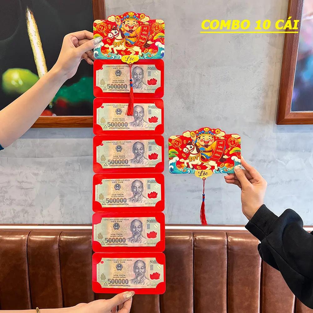 Bao lì ẋì xếp 2 ngăn, 6 ngăn, 10 ngăn độc đáo xuân Bính Ngọ Tết 2026 giấy đỏ cao cấp_thumbnail_30
