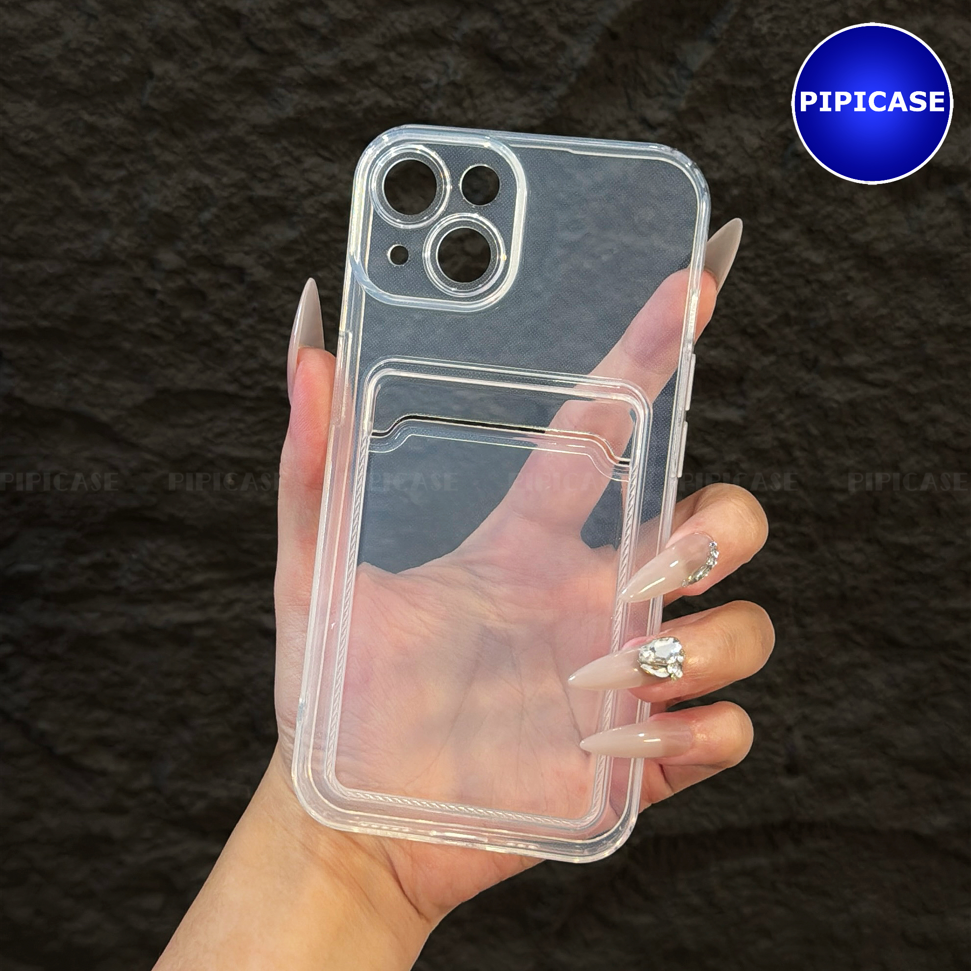 Ốp Lưng iPhone 14 - Ốp Thẻ - Trong Suốt_thumbnail_16