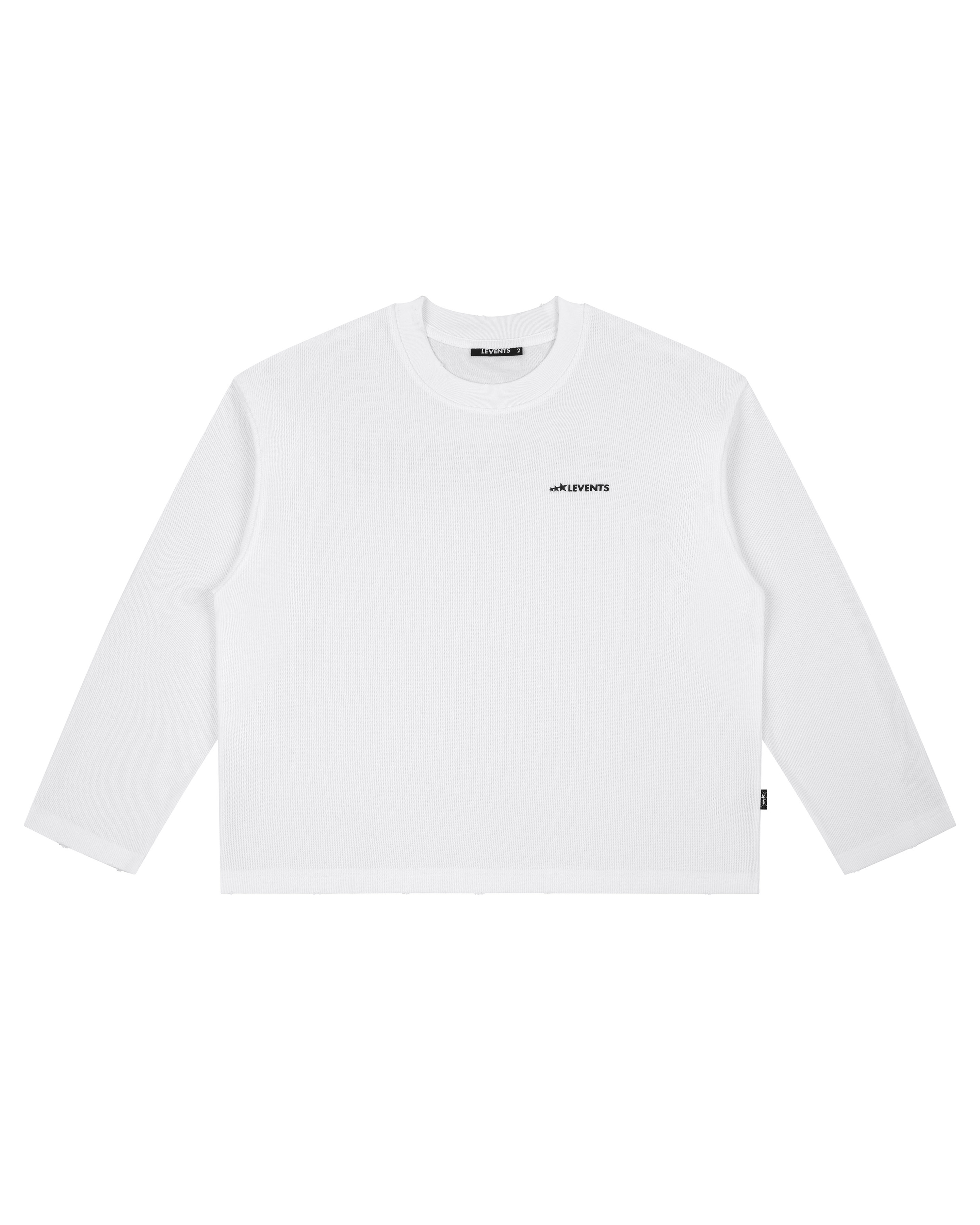 Levents® XL Logo Waffle Long Sleeve Boxy Tee