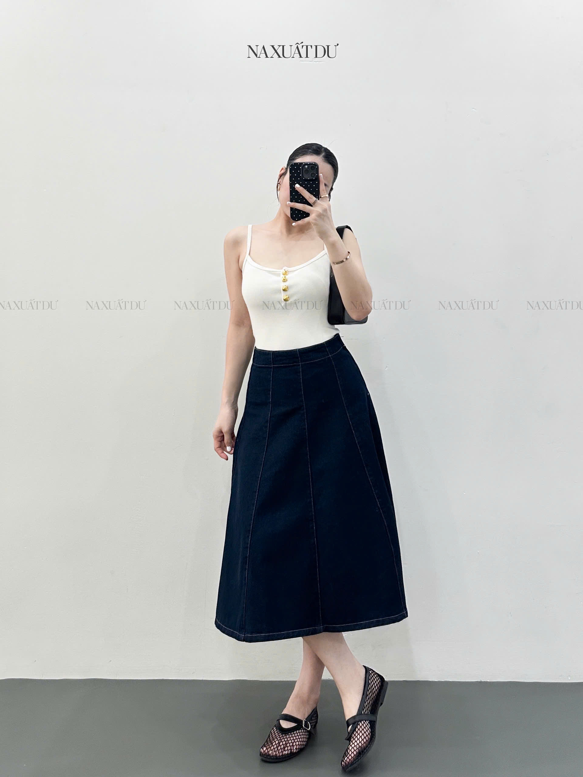 Chân váy jeans 