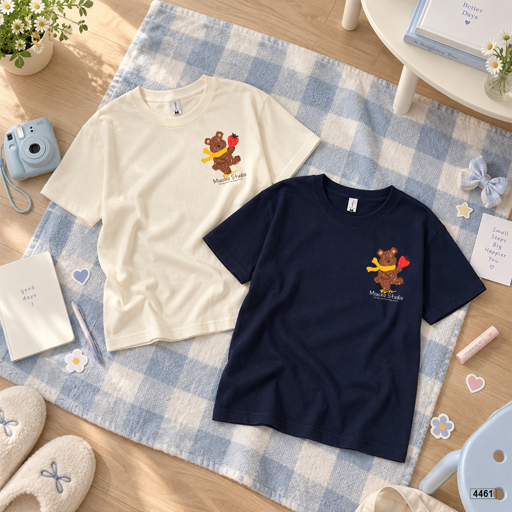 Áo baby tee form ôm Hàn Quốc gấu nhỏ Miucho 4461_thumbnail_6