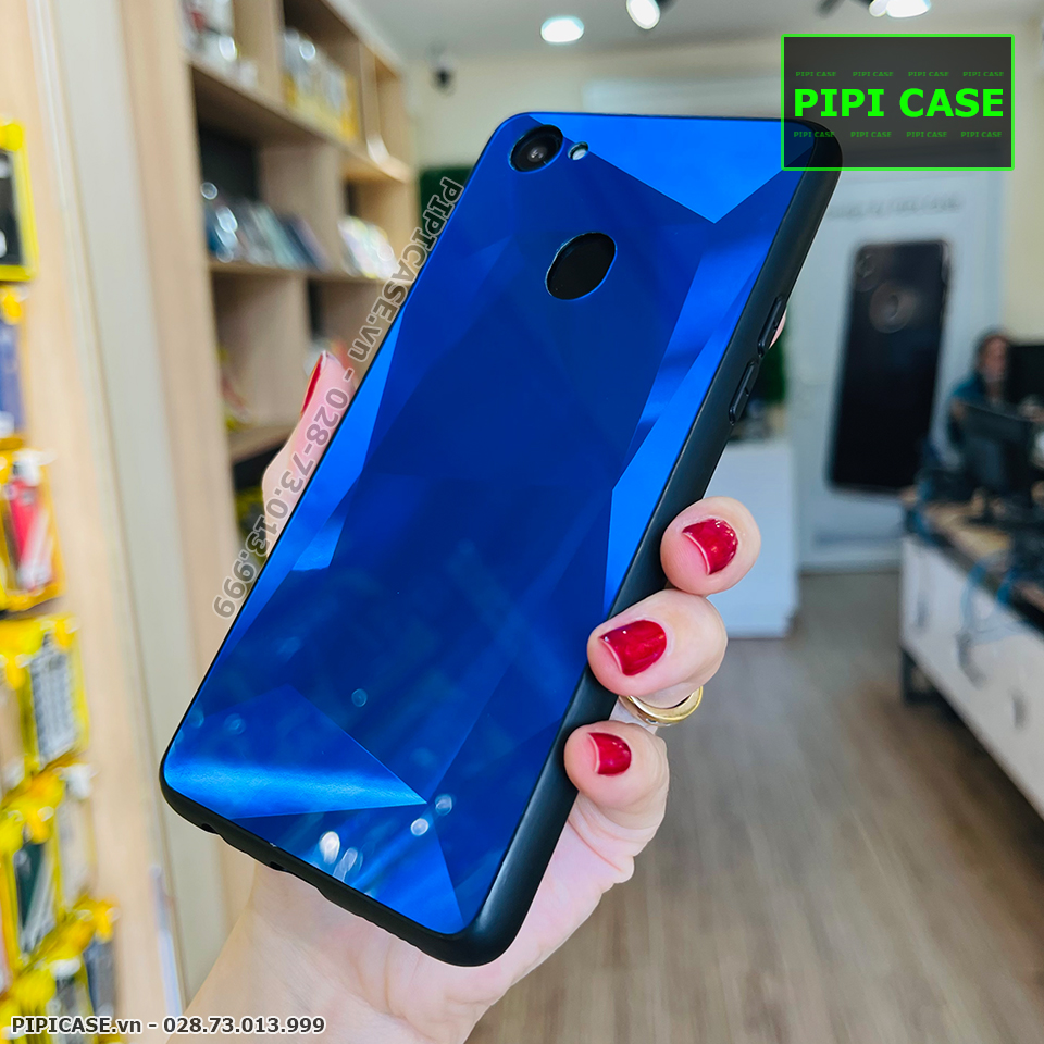 Ốp Lưng Oppo F7 - Kim Cương 6D - Xanh_thumbnail_3