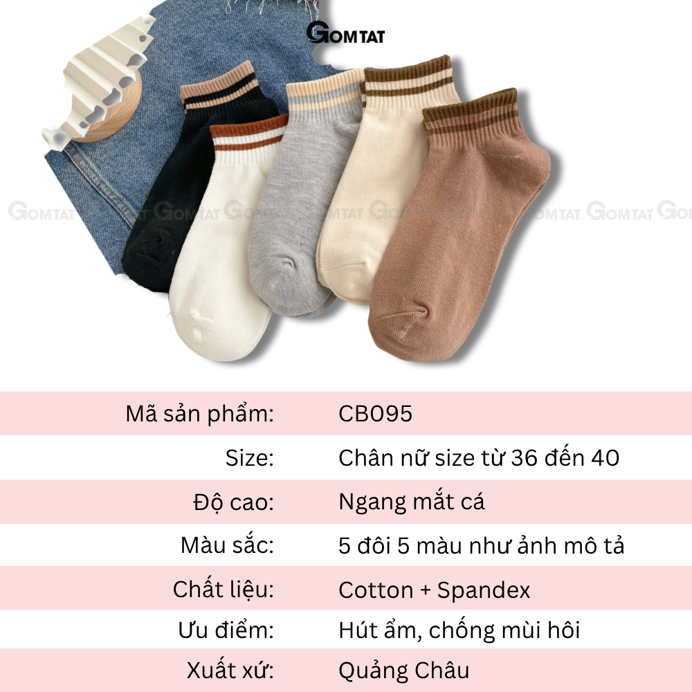 Set 5 đôi tất vớ nữ cổ ngắn UYE-CBCN_thumbnail_49