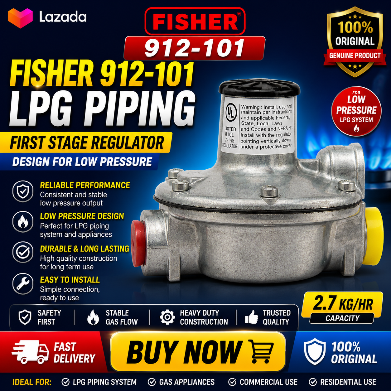 First Stage Low Pressure Regulator