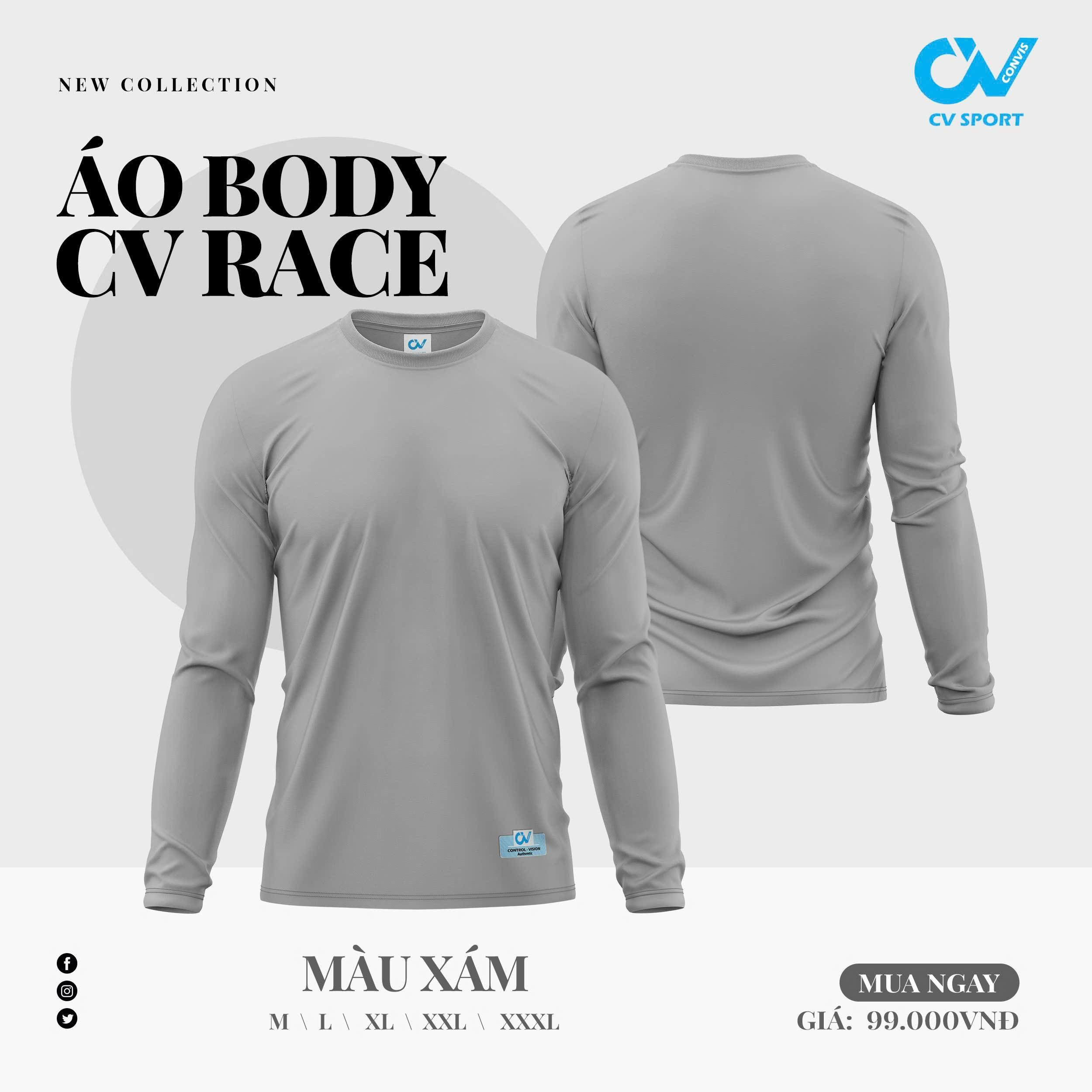Áo Body CV Tay Dài Áo Lót Giữ Nhiệt Chống Nắng Thun Co Giãn Thoáng Khí Thoát Mồ Hôi_thumbnail_2